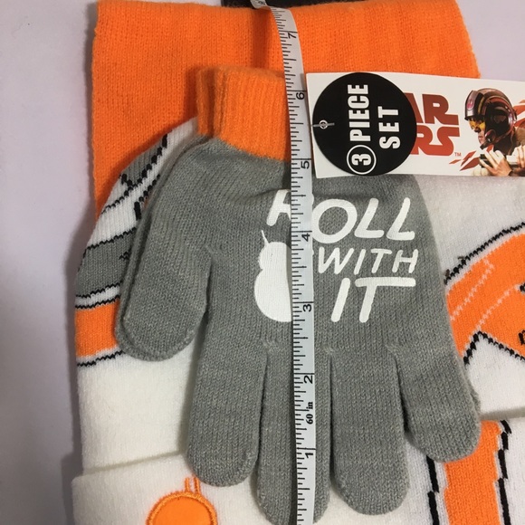 3-piece Set Scarf Beanie Gloves - Picture 5 of 5